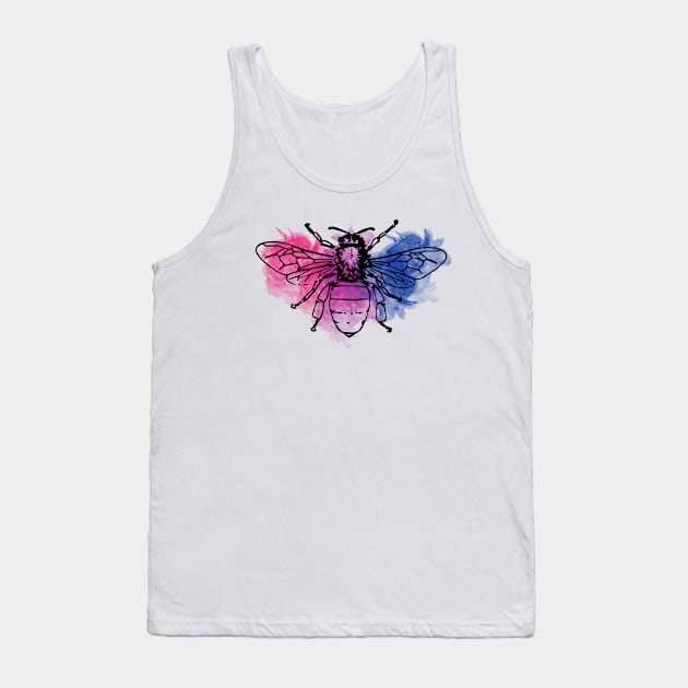 Bi Bee Flag Tank Top by Gedwolcraeft